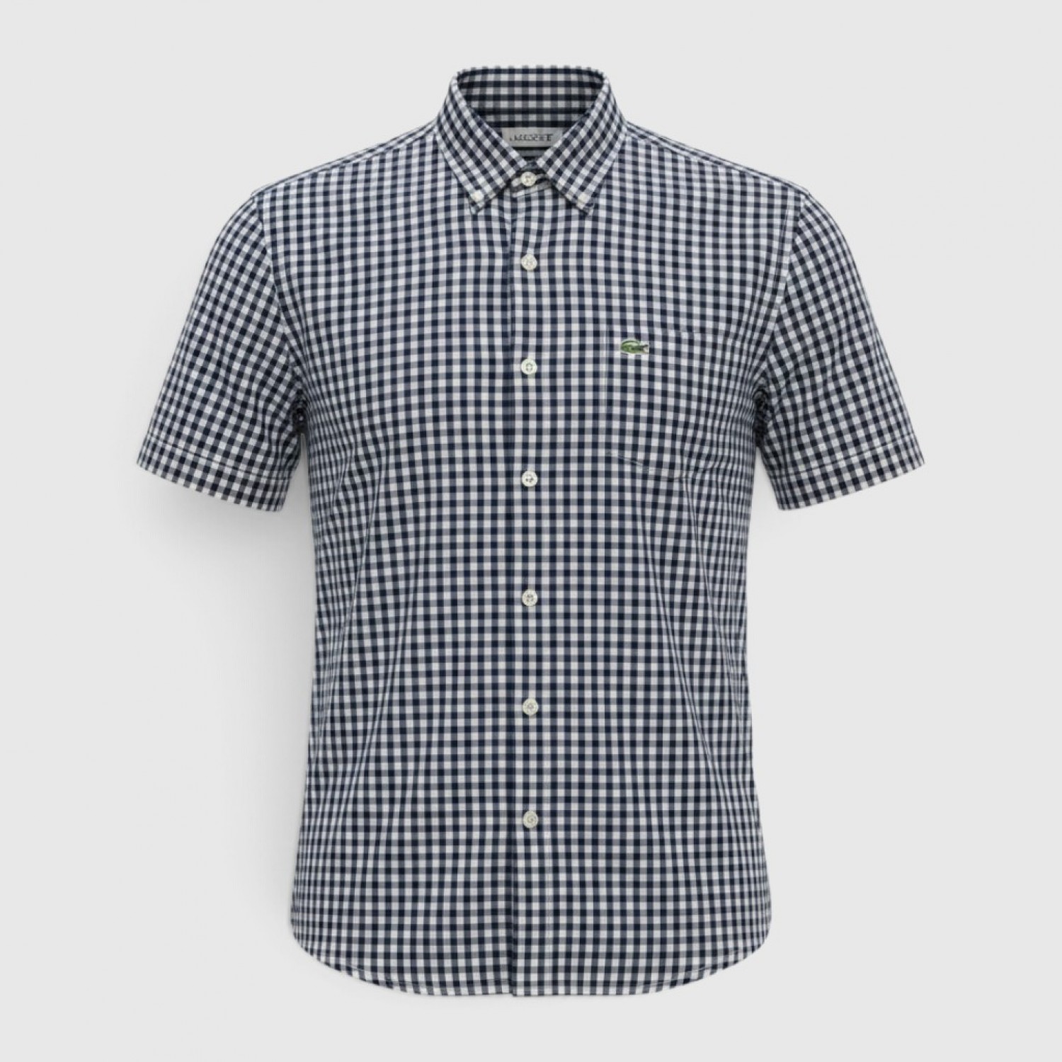 Lacoste Navy Καρό Πουκάμισο Short Sleeve / Pre-Owned